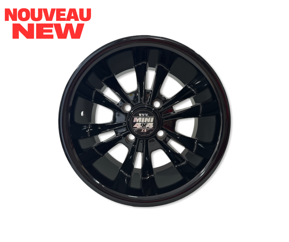 Roue 12 pouces, 4x100 - 12x6, 0mm offset