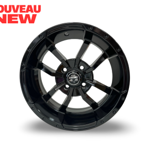 Roue 14 pouces, 4x100, 14x6 0mm offset - Noir