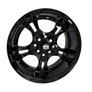 Roue 14 pouces branche-double, 14x6 0mm offset - Noir