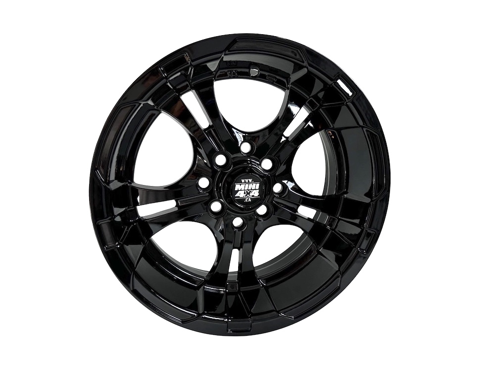 Roue 14 pouces branche-double, 14x6 0mm offset - Noir