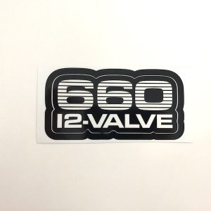 Autocollant 660 12 valve - noir