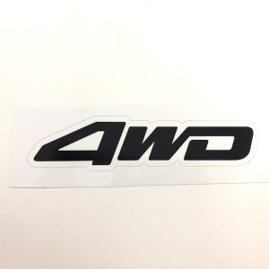 Autocollant 4WD - blanc
