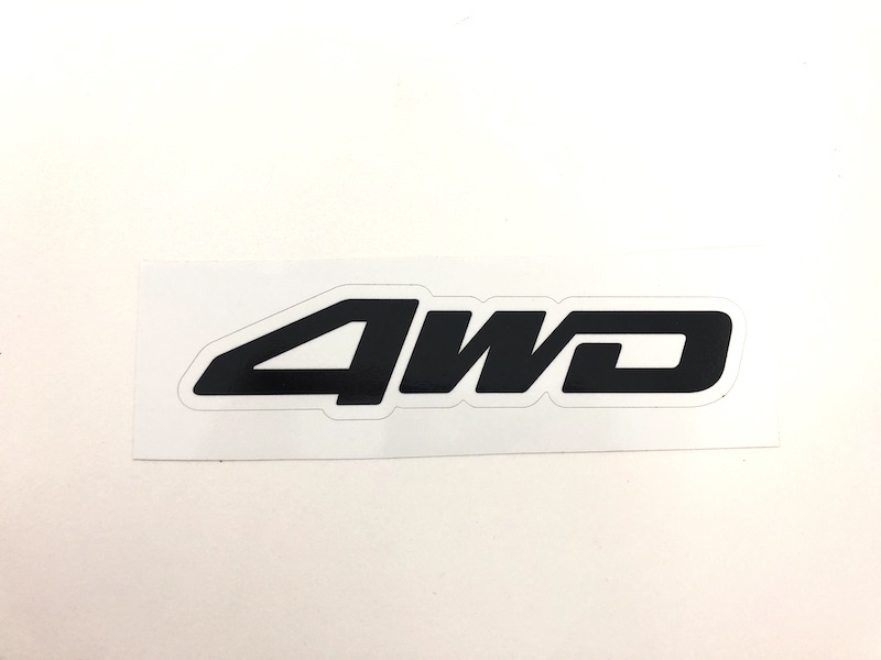 Autocollant 4WD - blanc