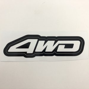 Autocollant 4WD - noir
