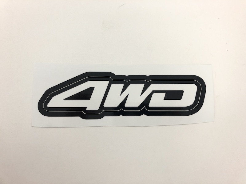 Autocollant 4WD - noir