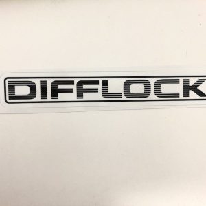 Autocollant DIFFLOCK - blanc