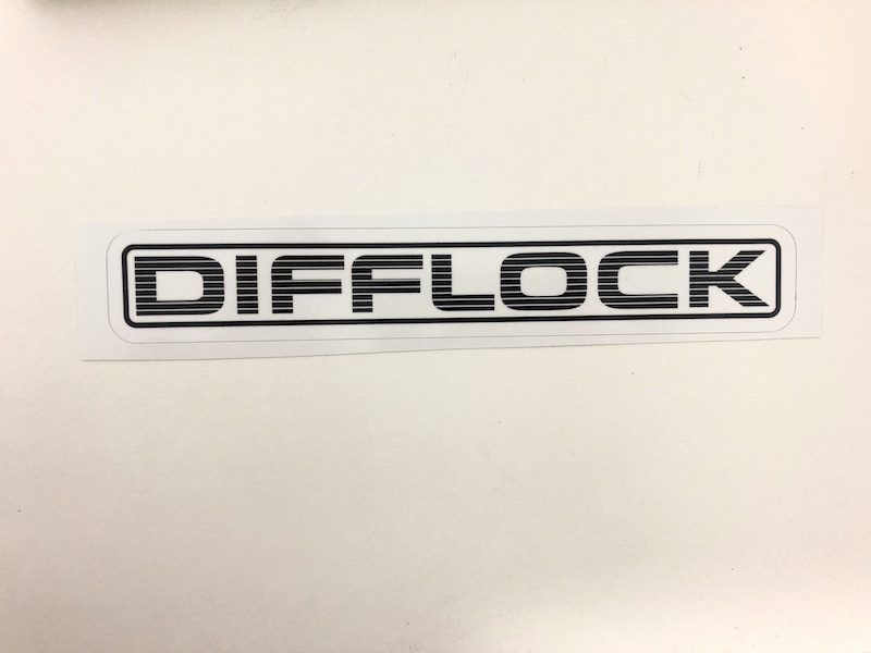 Autocollant DIFFLOCK - blanc