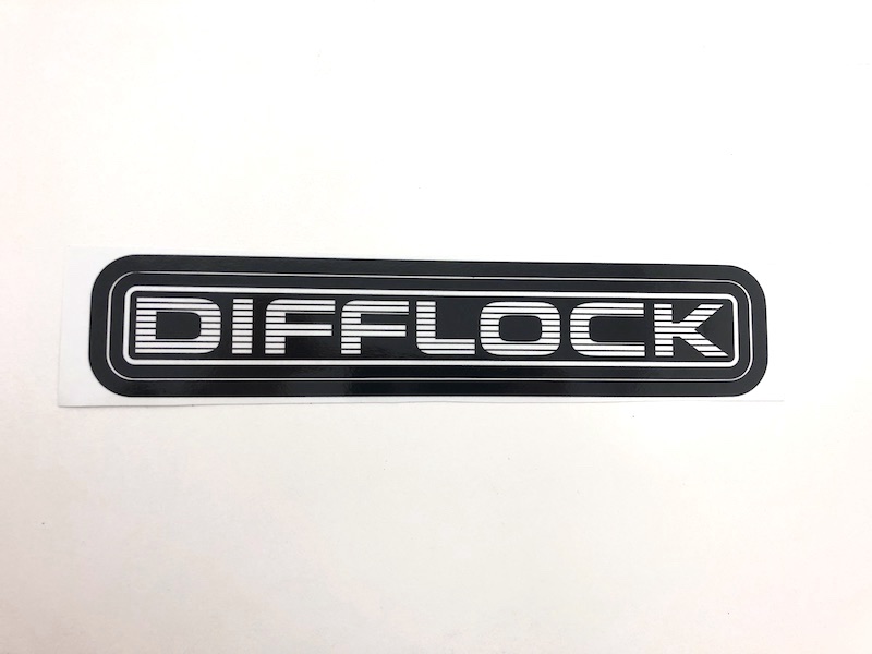 Autocollant DIFFLOCK - noir