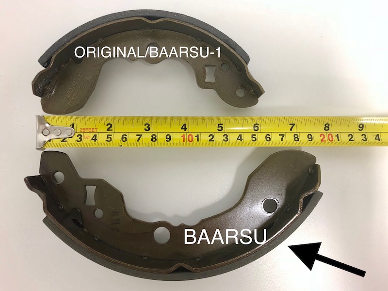 Bandes de freins surdimensionnées - Suzuki Carry DD51B & Suzuki Every 1991 à 1998