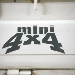 Autocollant Mini 4x4 - noir
