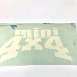 Autocollant Mini4x4 - blanc