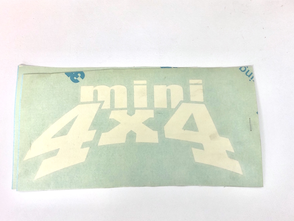 Autocollant Mini4x4 - blanc