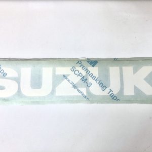 Autocollant SUZUKI - blanc