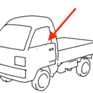 Vitre de porte usagée, Gauche - Suzuki Carry DB51T