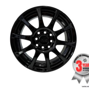 Roue 14 pouces 10-branches, 14x6 25mm offset - Noir