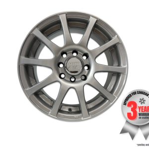 Roue 14 pouces 10-branches, 14x6 25mm offset - Gris