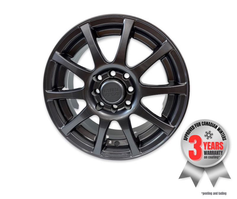 Roue 14 pouces 10-branches, 14x6 25mm offset - Gunmetal