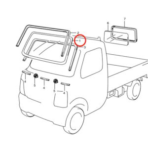 Pare-brise - Suzuki Cary DA63T